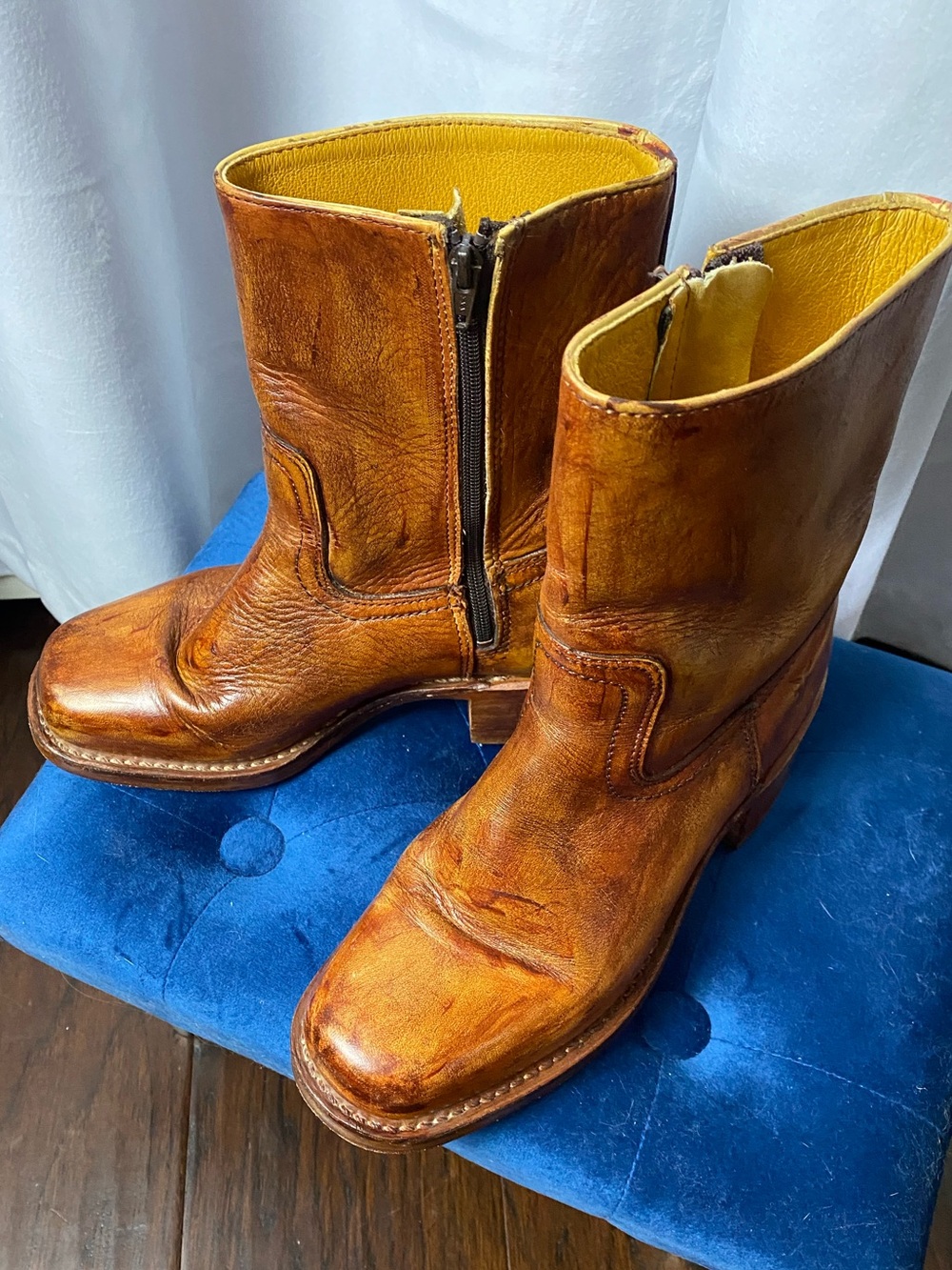 FRYE mid calf boot.